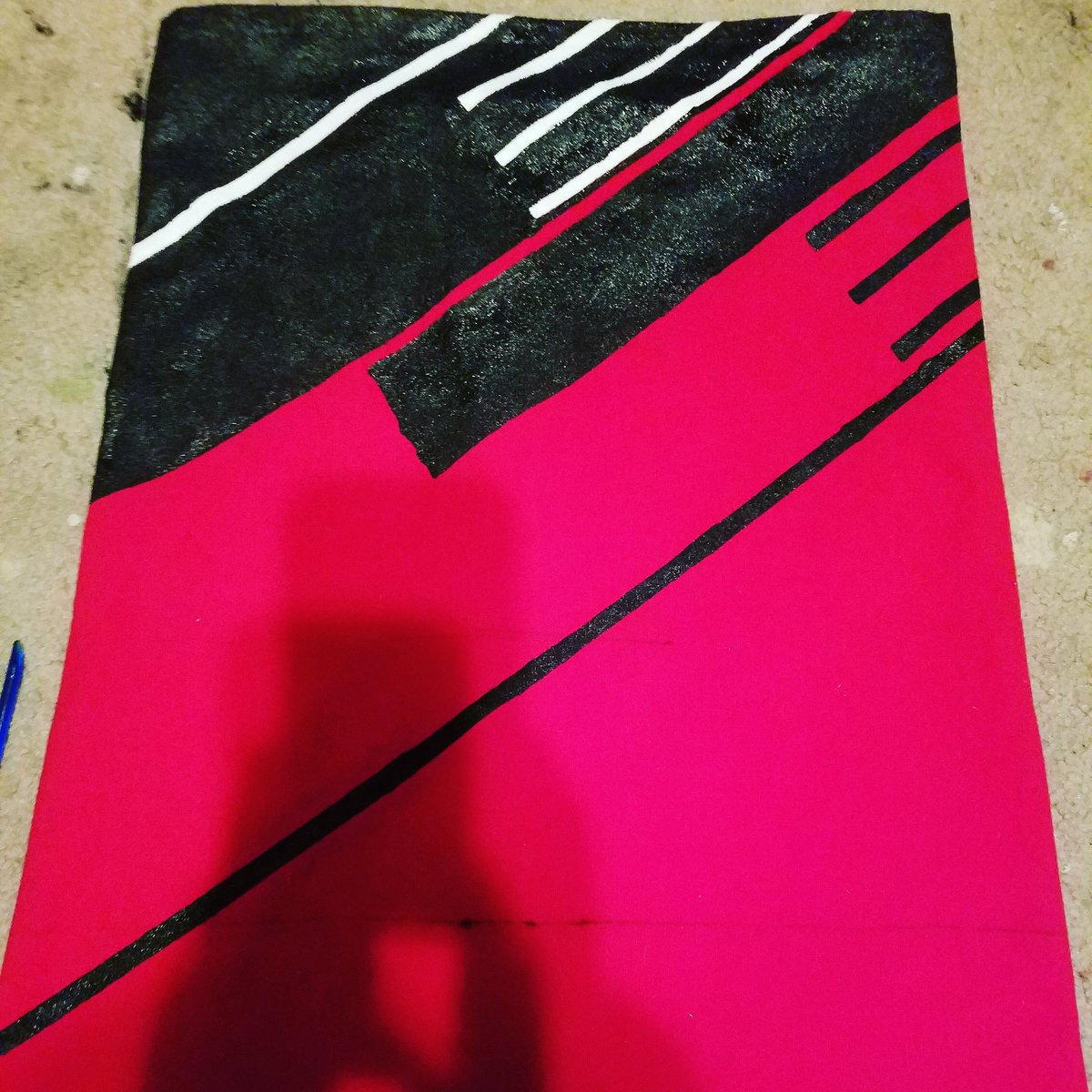 OhGyHeart9's tweet photo. I made this awesome Kraftwerk inspired tube-dress last night. #Kraftwerk #70sSynth https://t.co/a66u1kjWU8