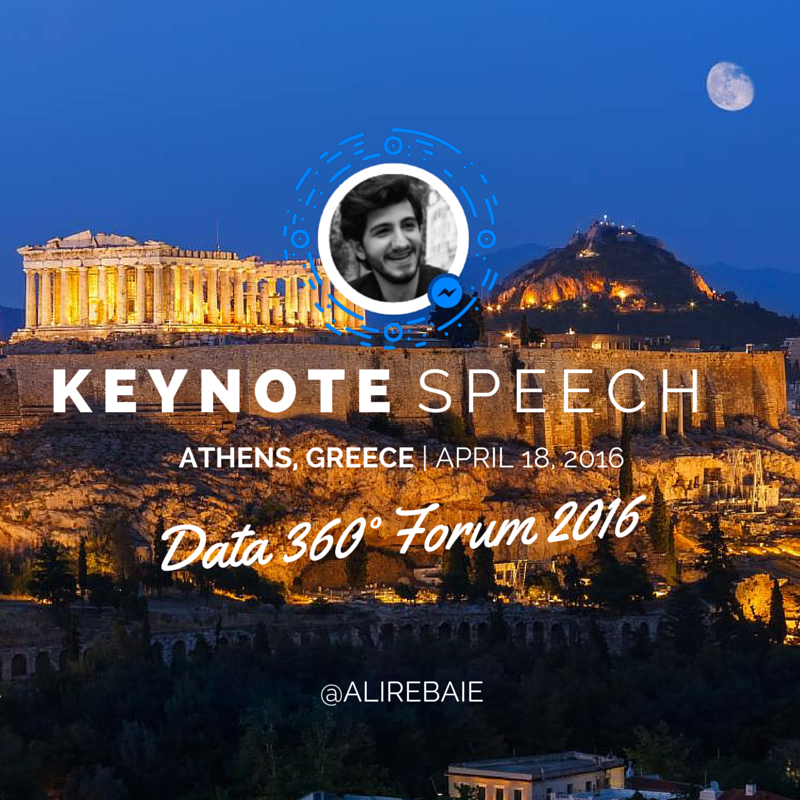 AliRebaie's tweet photo. Excited about my keynote next week in #Athens: Using #BigData to Earn Empathy and Design Better Experience #D360gr https://t.co/FuENjjQ0xH