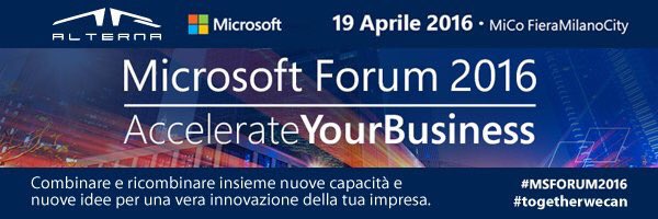 matteogi's tweet photo. Vuoi sperimentare le soluzioni #MSDynNAV, #MsDynCRM e dare valore ai dati con la #PowerBI? Vieni al #MSForum2016! https://t.co/v80rYFN4nW