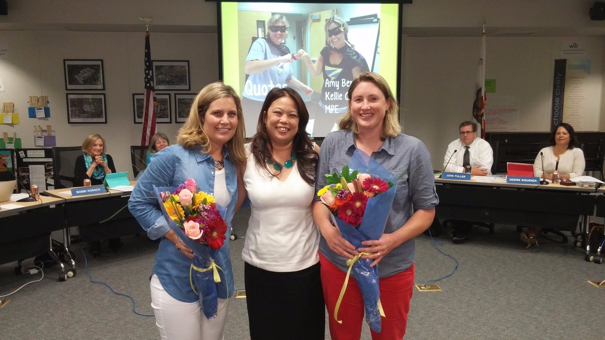 Congrats to Sam Groess &amp; Lexy Tamony, recognized by the Martinez Chamber of Commerce as Educators of the Year!