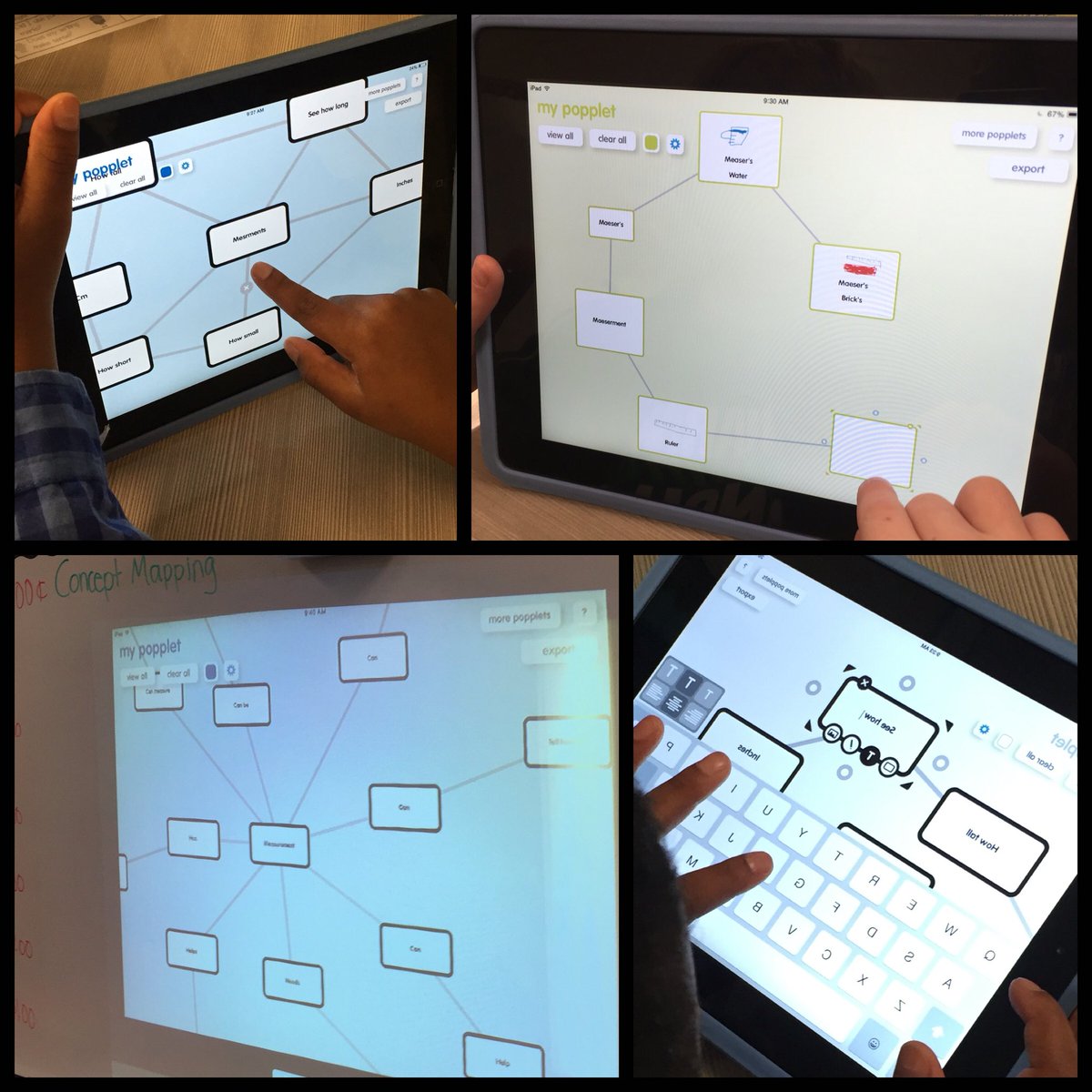 ScrivnersClass's tweet image. Using Popplet to create & share #measurement concept maps. @amyvawp8 @poppletny #teachnology #mathconcepts