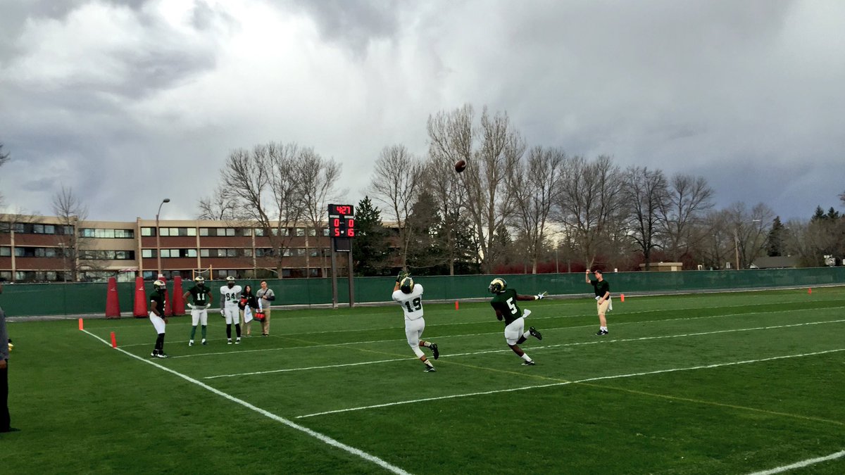 Rams getting after it today on a warm but stormy-looking Tuesday afternoon!