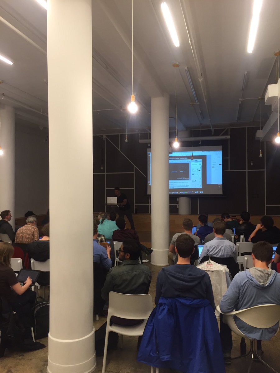 koopstakov's tweet image. First Amazon Alexa meet up here at betaworks. #botweek