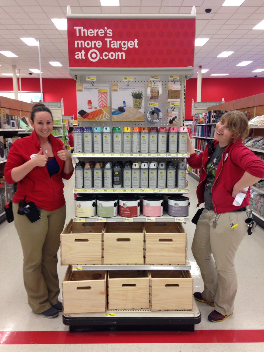 alison_funk's tweet photo. The answer to "Does Target sell spray paint?" We sure do! Come get your craft on at #1487 @FerreroAmy @ivogrigo https://t.co/N4vtNJAoLN