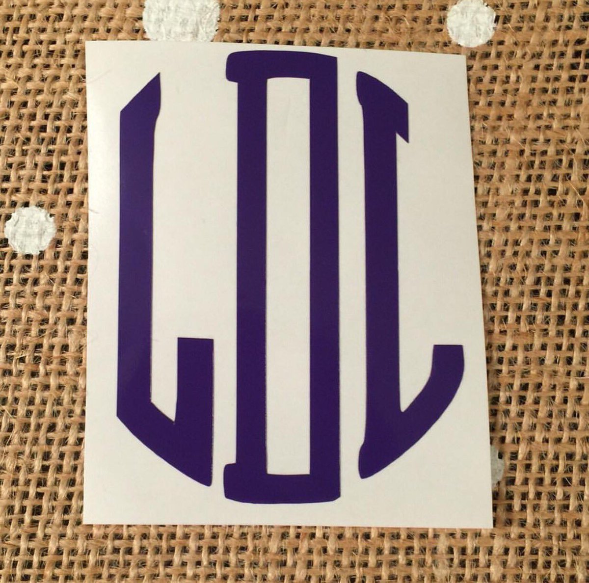 Love this monogram! Check it out in the link and check out our insta: lerissas 💜