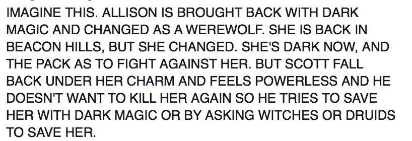 ImmaUnicorn01's tweet photo. @tylergposey
But Imagine how awesome that would be?!?!
Please give us this for season 6 or 7 😩😩😩
#BringBackAllison https://t.co/P8h8njTUeF