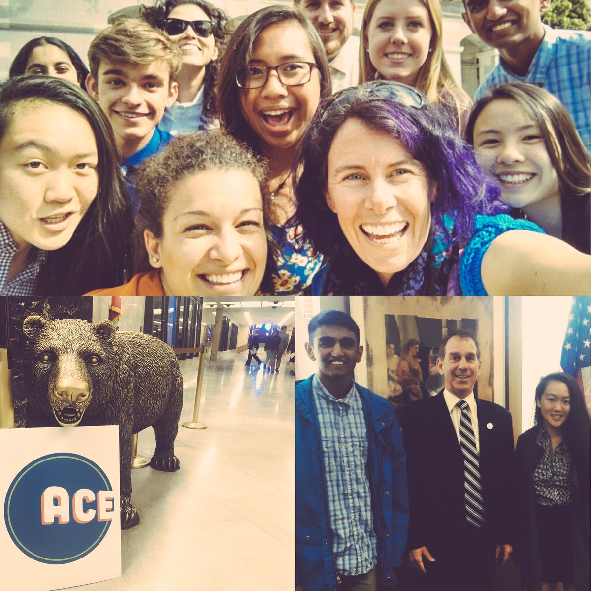 goodpowerhq's tweet photo. Bay Area ACE Fellows #GetLoud for #climate action in Sacramento with their state reps! #GetLoudEntry #Youth4Climate https://t.co/lO83Te3FoD