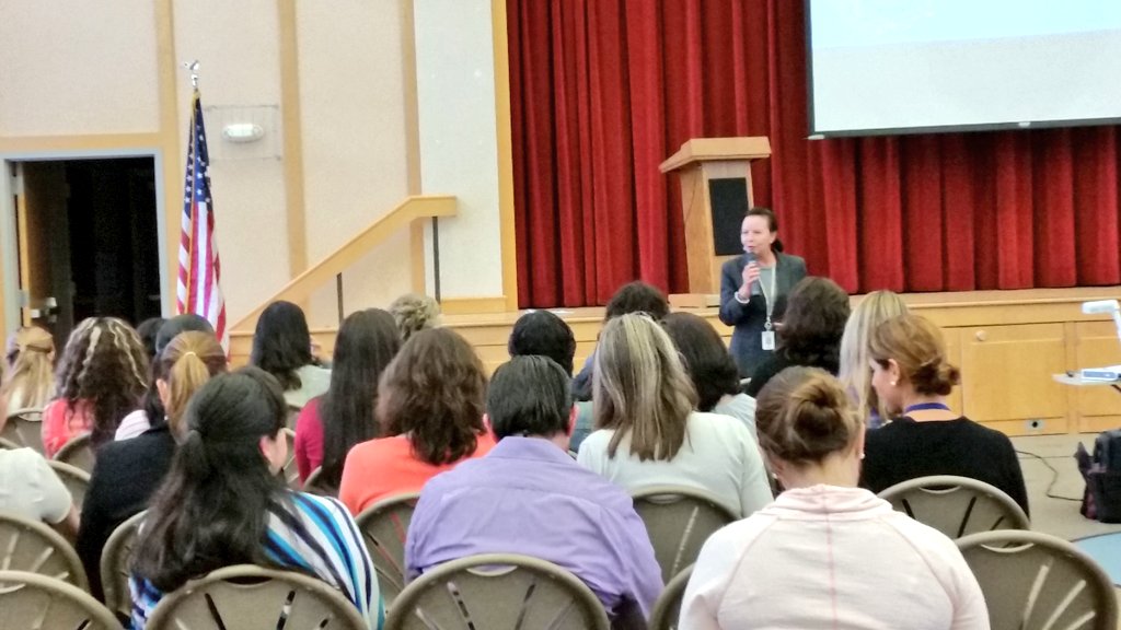 HedenkampHusky's tweet photo. Emma Sanchez welcomes DI teachers to our DI Cafe! #cvesdcafe https://t.co/JONSFybsT8