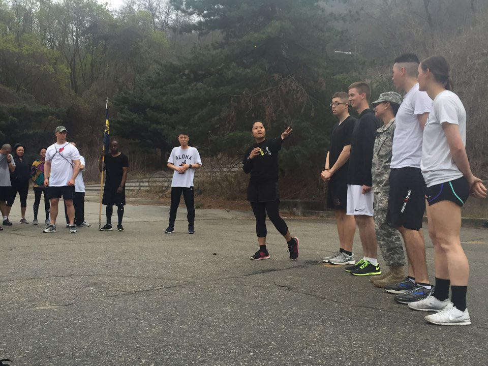 4thCBRN's tweet photo. Congrats to SPC Palomares, Hydra's SHARP hero. She will represent our Company when she runs with the 2ID Commander. https://t.co/sNjwgjQZLU