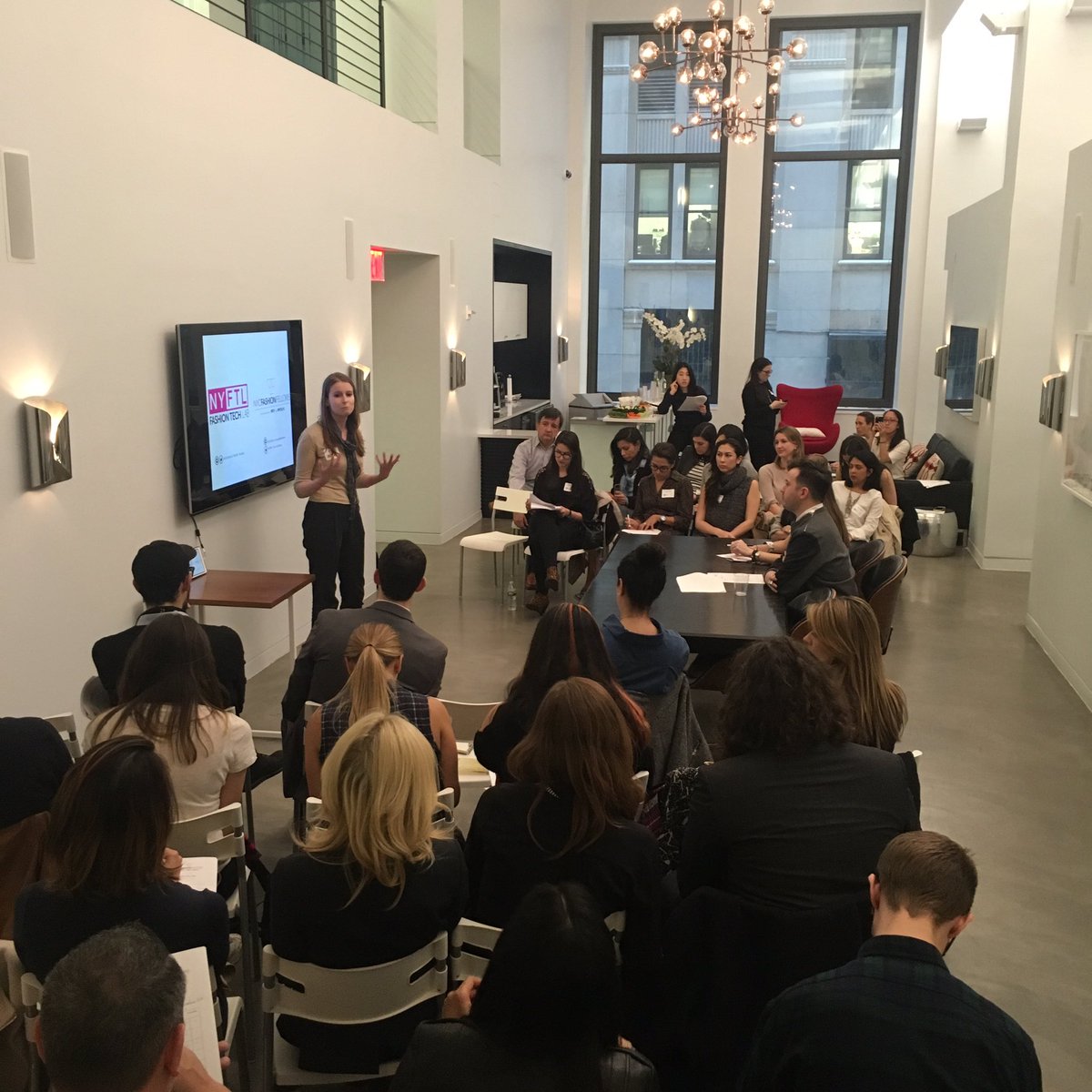 nyftlab's tweet photo. Presenting &amp; networking w/our friends at @NYCFashFellows &amp; @NYCEDC tonight @Space530 https://t.co/4OB1VyjAA2