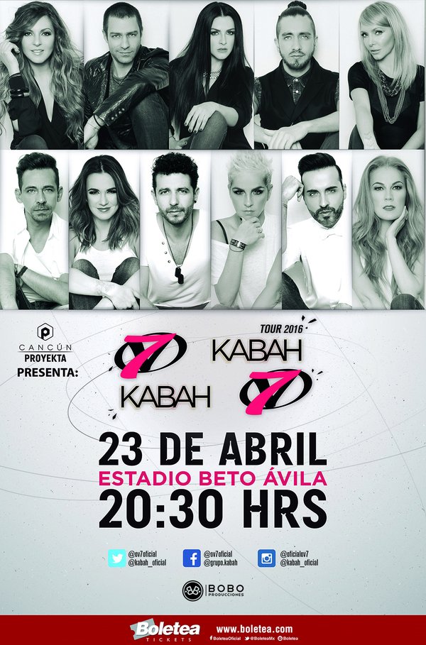 YoAmoPlaya's tweet photo. #GiraOv7Kabah en Cancún 23 de Abril en el Estadio "Beto Ávila" @ov7oficial @kabah_oficial @MARIANA_OCHOA @Federicaq https://t.co/xQR1MgQvHL