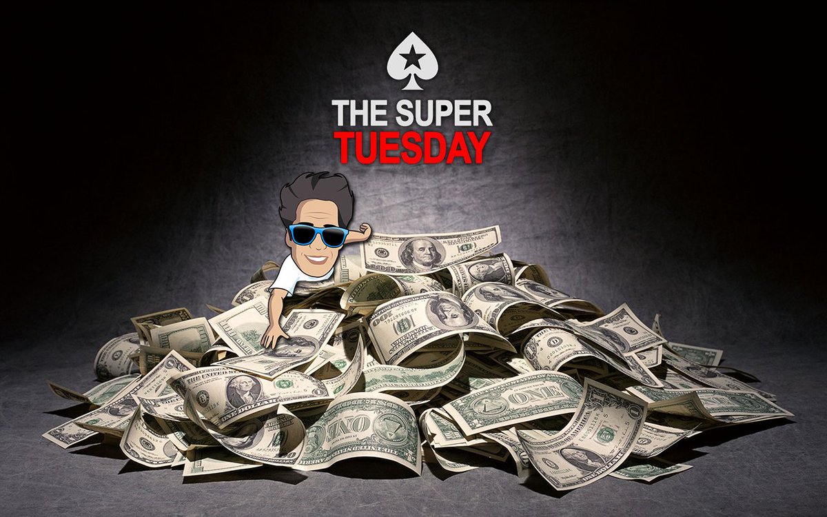 JeffGrossPoker's tweet photo. 63 left in the $1,050 Super Tuesday on @pokerstars we are ITM!! Time to flow @twitchpoker! https://t.co/7U6dsBoxxe https://t.co/d6UvVyMsfQ