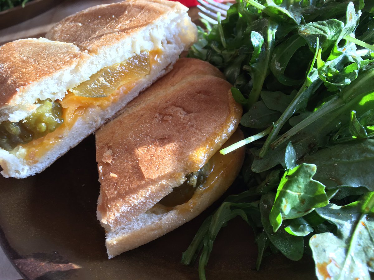 shanameril's tweet photo. #NationalGrilledCheeseDay with sharp cheddar and @WicklesPickles https://t.co/wxWIS2lKXJ