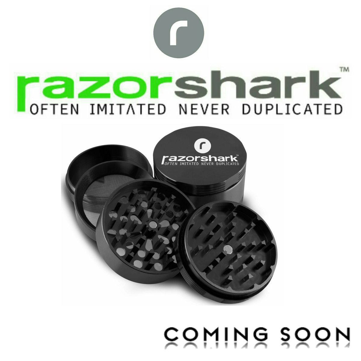 RealRazorShark's tweet photo. Razor Shark is launching in May ! Be one of the first to own one of our amazing grinders ! #RazorShark #ComingSoon https://t.co/7MpNfnMWhe