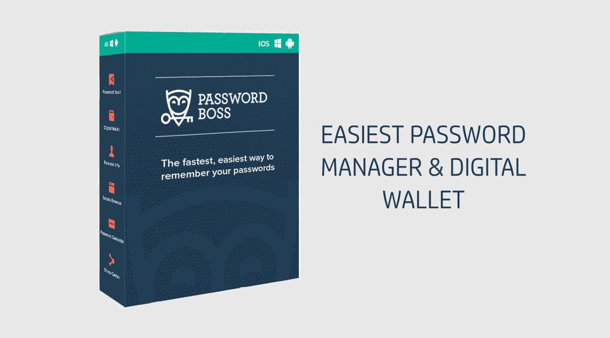 bitcoinagile's tweet image. Password Boss - The Easiest Password Manager &amp;amp; Digital Wallet #DigitalWallet #PasswordBoss techprevue.com/password-boss-…