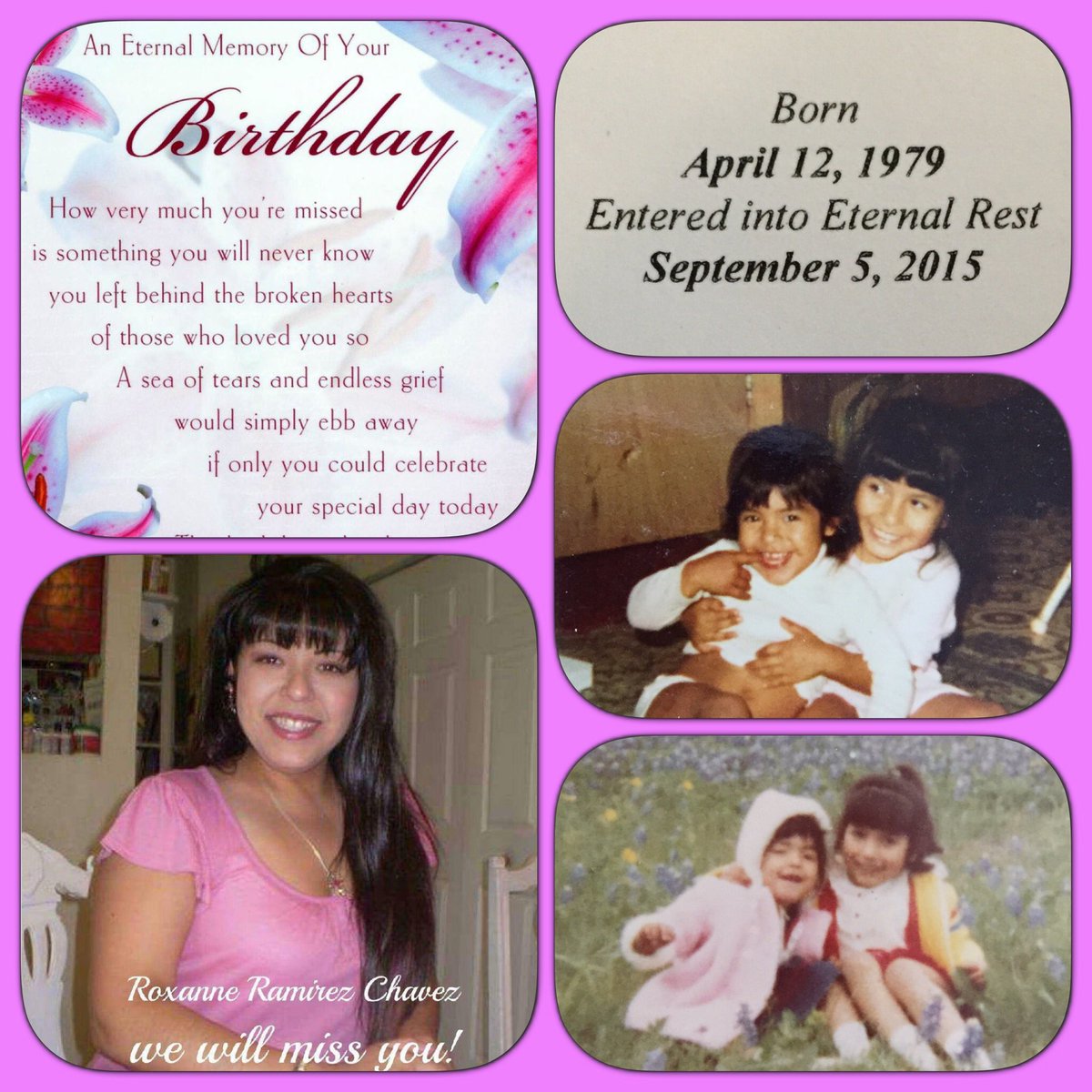 DrRaquelaruns's tweet photo. Happy Birthday little sis! #sisterinheaven #412 #memoryrun 🙏🏼🌹❤️ #missyou https://t.co/JUytB3cd0B