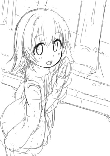 ずっとみりあちゃん描いてるけど多分誕生日には間に合わない…悔しい 
