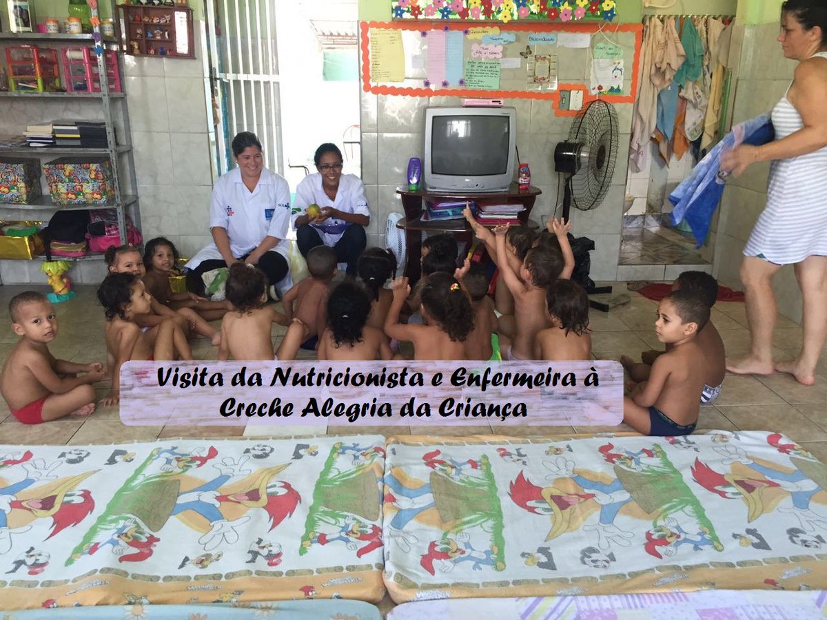CMSParqueRoyal's tweet photo. Visita da Enfermeira da Equipe Boa Esperança e Nutricionista do NASF,  à Creche Alegria da Criança. #OrgulhoSUS https://t.co/vtQDAVWt8v