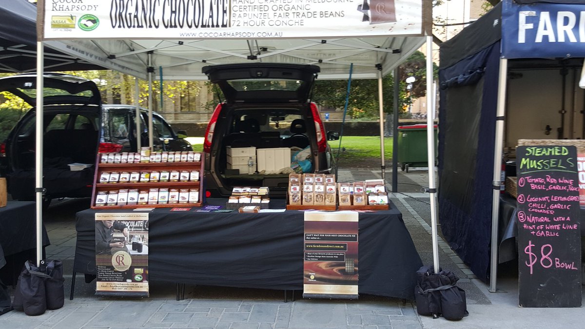 Vlundufla's tweet photo. https://t.co/oj8ZKG7Aiv  certified organic Fair trade delicious @ the Melbourne University farmers market https://t.co/v30sCBBv4A