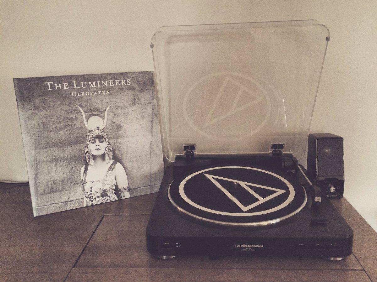 fearlessali's tweet photo. A new era in my life has begun. #vinyl #audiotechnica #TheLumineers #Cleopatra https://t.co/vGElWHunmP