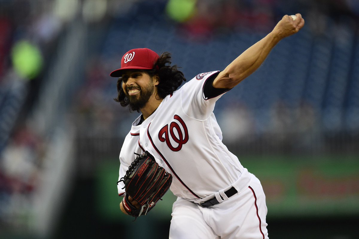 Nationals's tweet image. The line on @GioGonzalez47 in his first start of 2016: 6 IP, 3 H, 0 R, 1 BB, 4 K. That&apos;ll work. #ShowFlow