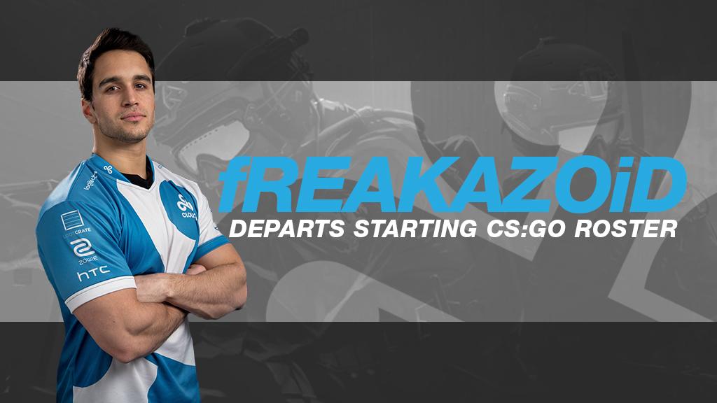 Cloud9's tweet photo. .@C9freakazoid departs from the starting #C9CSGO roster. For more details: https://t.co/PcNzkA1Bp2 https://t.co/RZU2QyEbQa