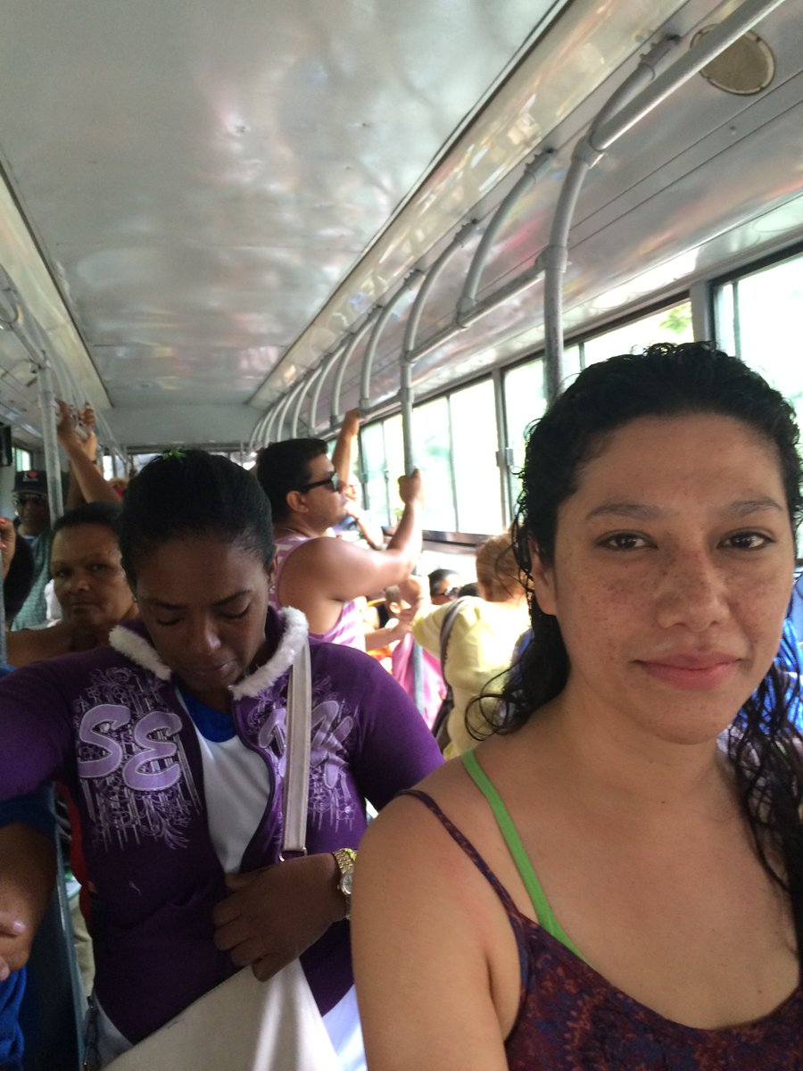 PubRadioTracy's tweet photo. It costs fifty cents to take the bus in Havana, Cuba. Much better than cab fare at $5. #PureCuba @MichiganRadio https://t.co/pKDhMnBTzf