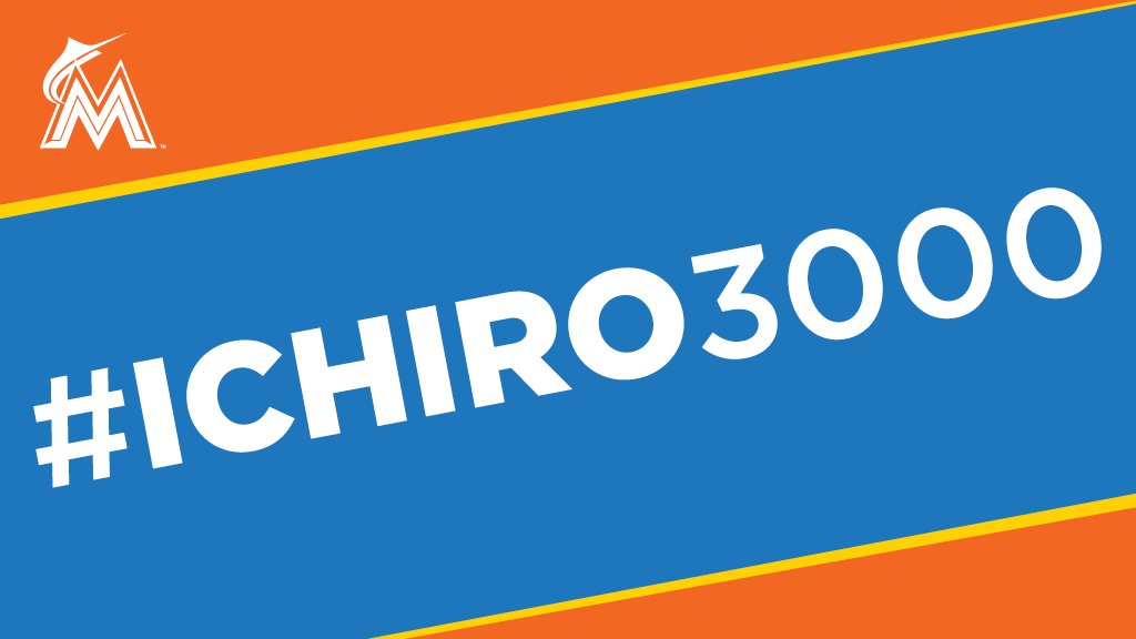 With his single, Ichiro now has 2,936 hits over his career, passing Barry Bonds for 33rd all-time.

#Ichiro3000