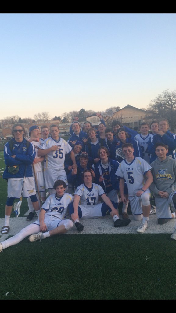 cmh_lax's tweet photo. Big conference win for the boys over Marquette 11-7! Next game Friday @franklinlaxclub https://t.co/UGa3UCqhHB