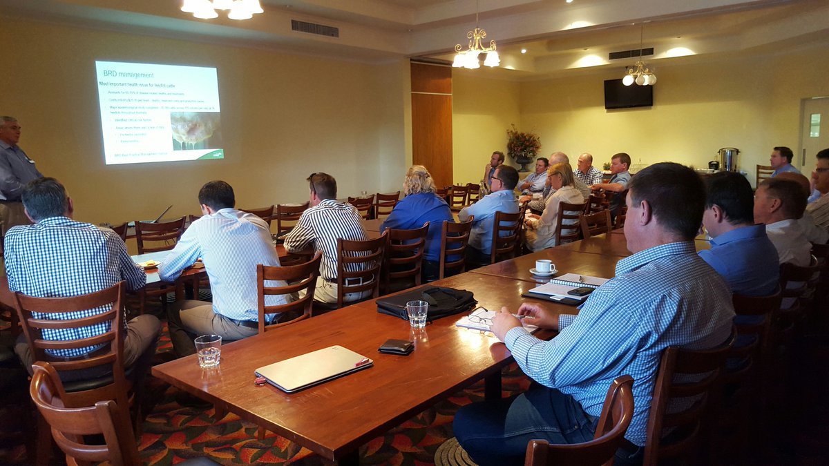 meatlivestock's tweet photo. MLA &amp; @AustFeedlots Dalby Feedlot Forum is today providing producers the opportunity to have say on levy investment https://t.co/QlmwmX3Y79