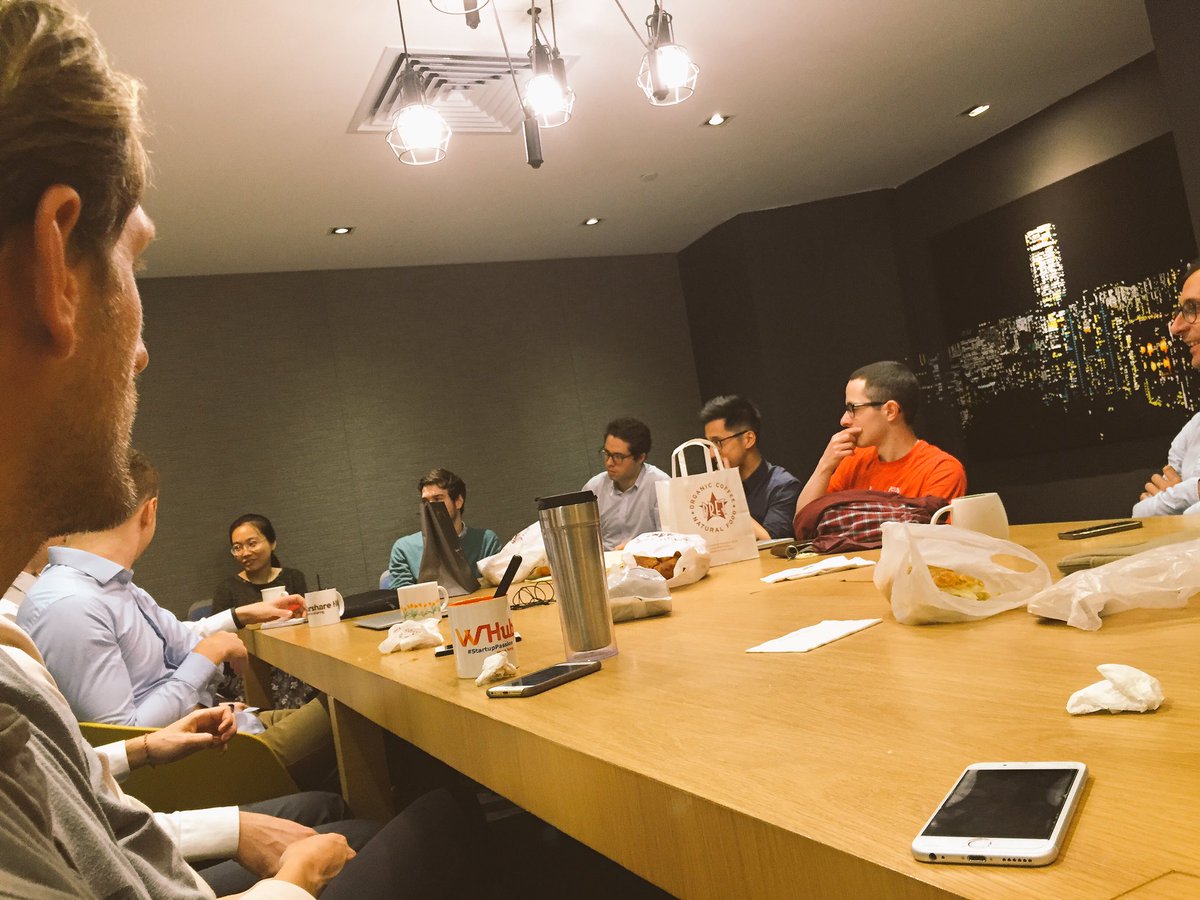 chleozam's tweet photo. #frenchtech breakfast at @blueprint_hk sharing and collaborating. Great start into the day! https://t.co/2nOP1JDHKD