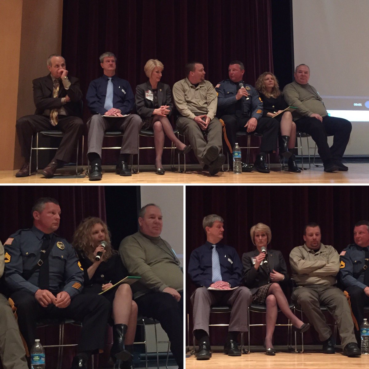 Today's cyberbullying &amp; sexting symposium ⬇️ Our professional panel shared great insight and advice with students!