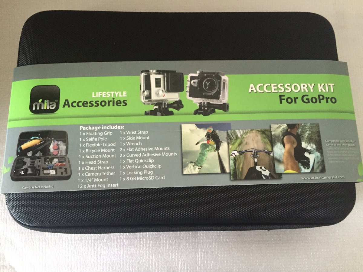 Pamela24P's tweet photo. Overall this kit with 31 different GroPro accessories has rather handy devices. #Actioncamerakit https://t.co/nyROhJs8Ic