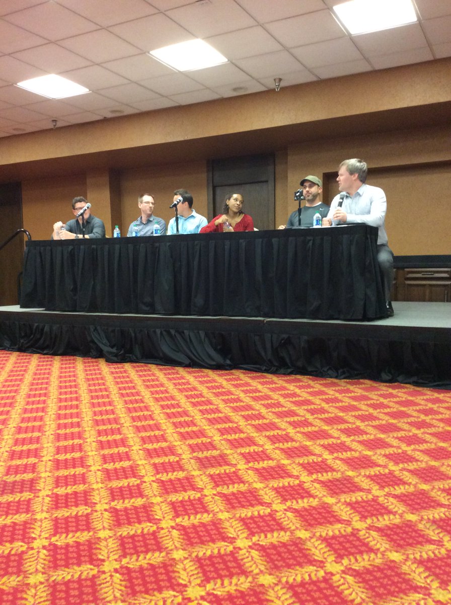 pastorbenblakey's tweet photo. Front row at #BandOfBloggers with @challies @TrevinWax @MikeCosper @collinhansen @timmybrister @trillianewbell https://t.co/JpOIxoGjR9