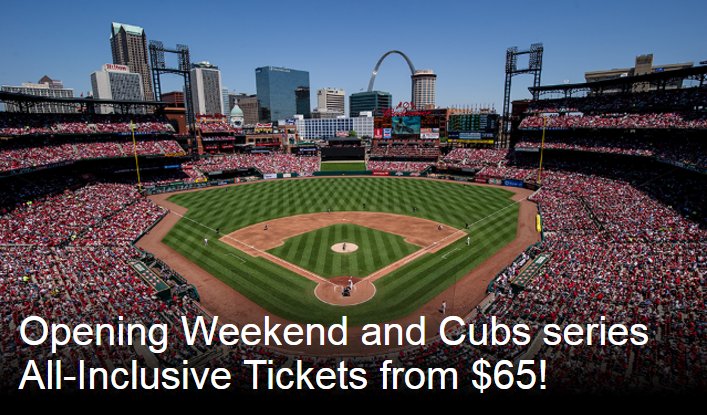 Celebrate the return of baseball to St. Louis with great All-Inclusive ticket prices! 0 ...