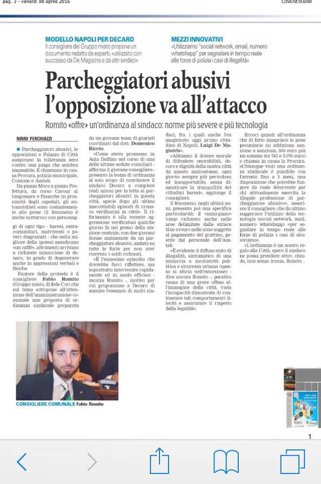 romitfa's tweet photo. @romitfa ha presentato la sua proposta  per permettere alle forze dell'ordine di punire più severamente gli abusivi https://t.co/bestrPzJlI