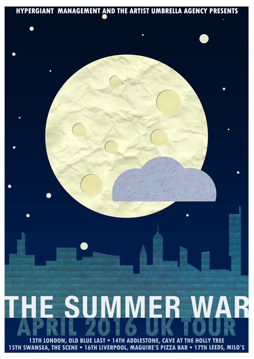 FREE SHOW IN #LONDON #TONIGHT 

<a href="/theoldbluelast/">The Old Blue Last</a> w/ baes <a href="/TheSummerWar/">The Summer War</a> <a href="/LarkhillUK/">Larkhill</a> 

Deets: facebook.com/events/1763196…