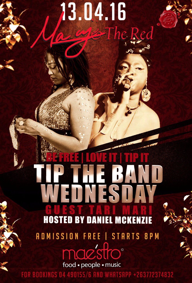 MaestroRL's tweet photo. For the best of live entertainment; Macy and THe REd 's TIP THE BAND WEDNESDAY'S! 8pm feat Taro Mari.. 04490155/6 https://t.co/5bHiXsfWo3