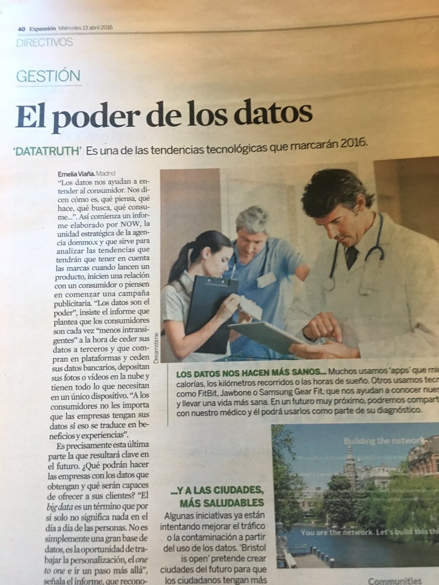 EvaAbans's tweet image. El poder de los datos #datatruth @expansion los modelos de tratamiento de salud están reinventándose. Buen artículo