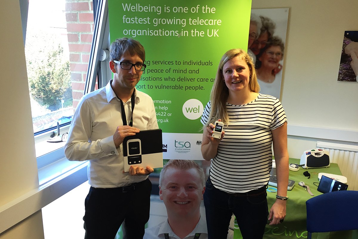 We're visiting our friends of #Wellbeing, #UK specialist in #telecare solutions. More info - ow.ly/10zL3w