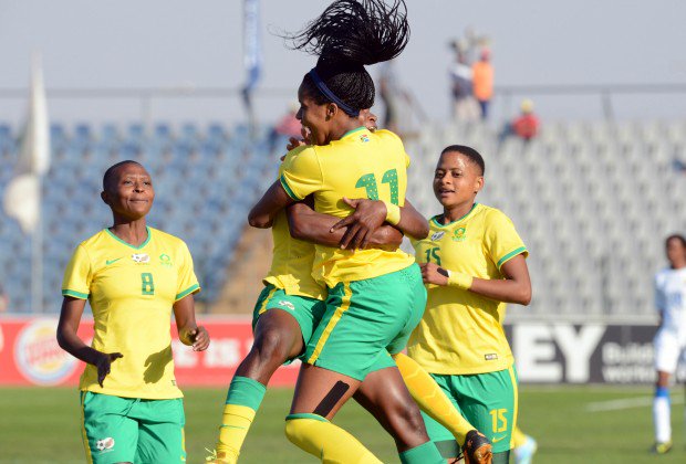 TransAfrica872's tweet photo. Banyana Banyana thumped Botswana 3-0 to book a place in the African Women's Cup of Nations.#StayAfrican https://t.co/NPDSAqfUt3
