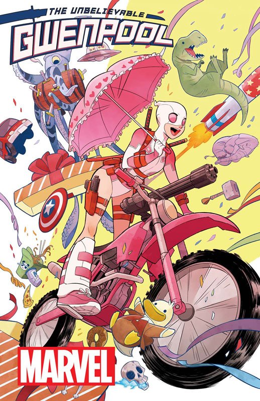 【お仕事】グウェンプール1巻「The Unbelievable Gwenpool #1」が本日4/13アメリカで発売になりました。久々のマーベルでの連載です。日本では来週あたりに入荷されると思いますのでどうぞよろしくお願いしますー! 