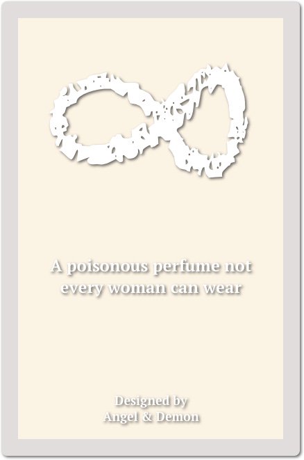 hoeadrian's tweet image. Infinity – A poisonous perfume not every woman can wear. Designed during my coffee break. ☕️ #Creative #DesignForFun