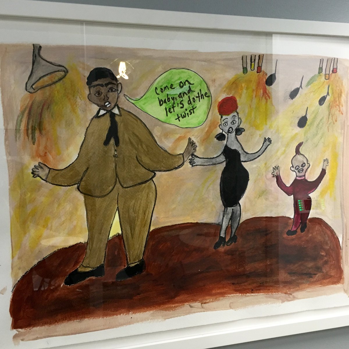lukeman's tweet photo. @VicBergerIV New art on the walls at work. I love this one featuring a young Chubby Checker. #IsntThatNice https://t.co/hoRYKzn2zV