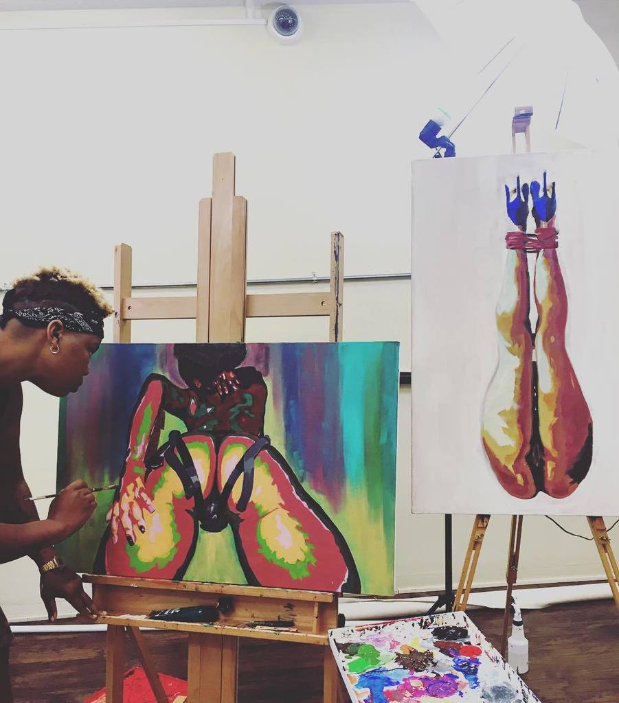 HIPARTCURATED's tweet photo. HUGE ART SALE TOMORROW...have them PAYCHECKS ready. #MadamMuse #MuseStudio #youngblackartists #LAArtists #lesbianar… https://t.co/LxLq378ZLI