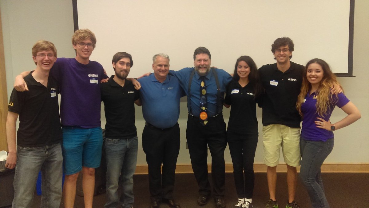LSUAIAA's tweet photo. Thanks Todd Barber of @NASAJPL for the awesome presentation!
HUGE thanks to @AIAAGNO for all their help! #space @LSU https://t.co/XXGDzEH4ws