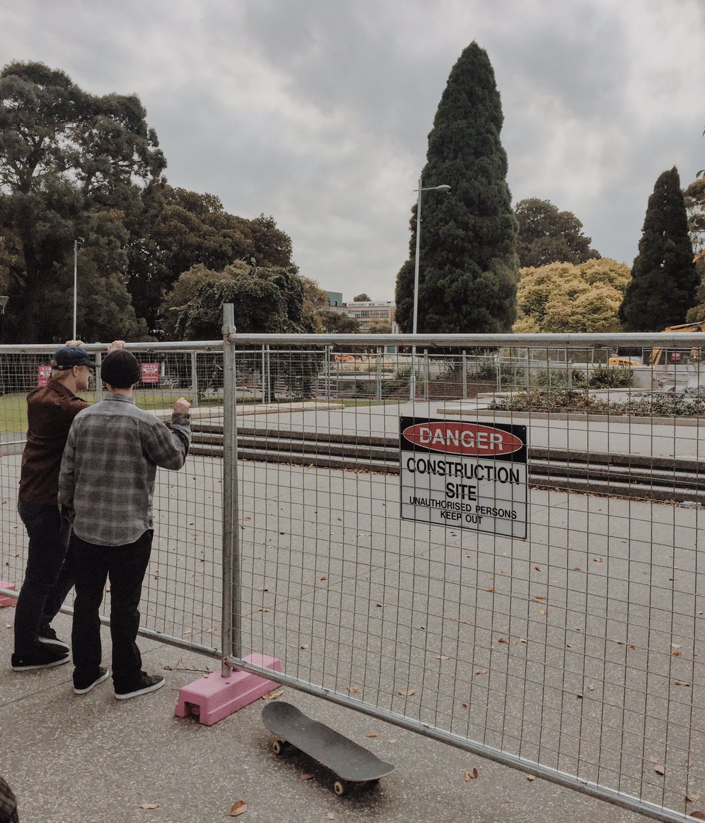mstew0's tweet image. Skaters at Lincoln Square being punished for actually making use of the park. 🚧