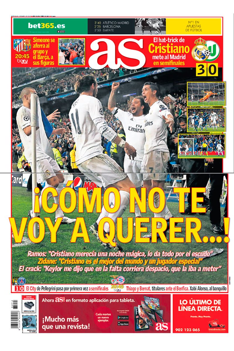 diarioas's tweet photo. Buenos días, aquí tienen la #PortadaAS del 13 de abril de 2016 https://t.co/qcMG6zXNba