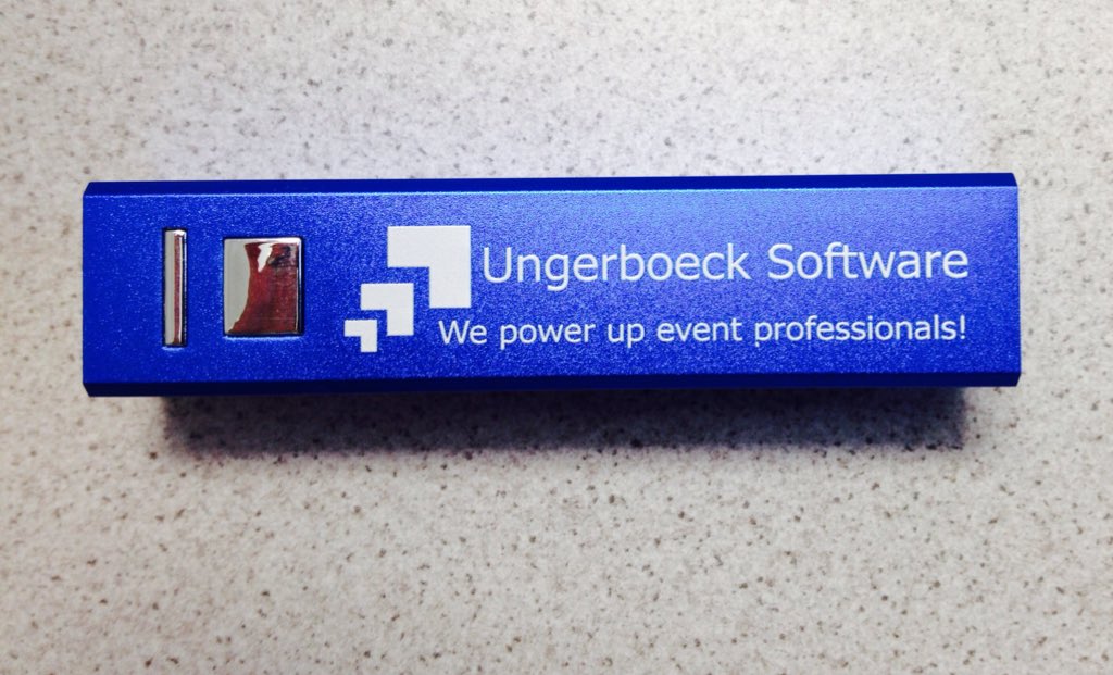 SilkeHoersch's tweet photo. Low battery? Meet us at #IMEX16 stand D735 spin the #wheelofusi and win a powerbank @ungerboeckEMEA https://t.co/VZTr5tBX1a