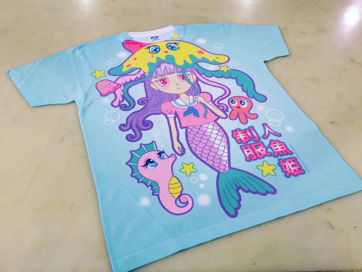 1nkitmyway's tweet photo. #mermaid power! #sublimation #alloverprint #streetwear #makeashirt #wearableart #dyesublimation https://t.co/iKLUqshK71
